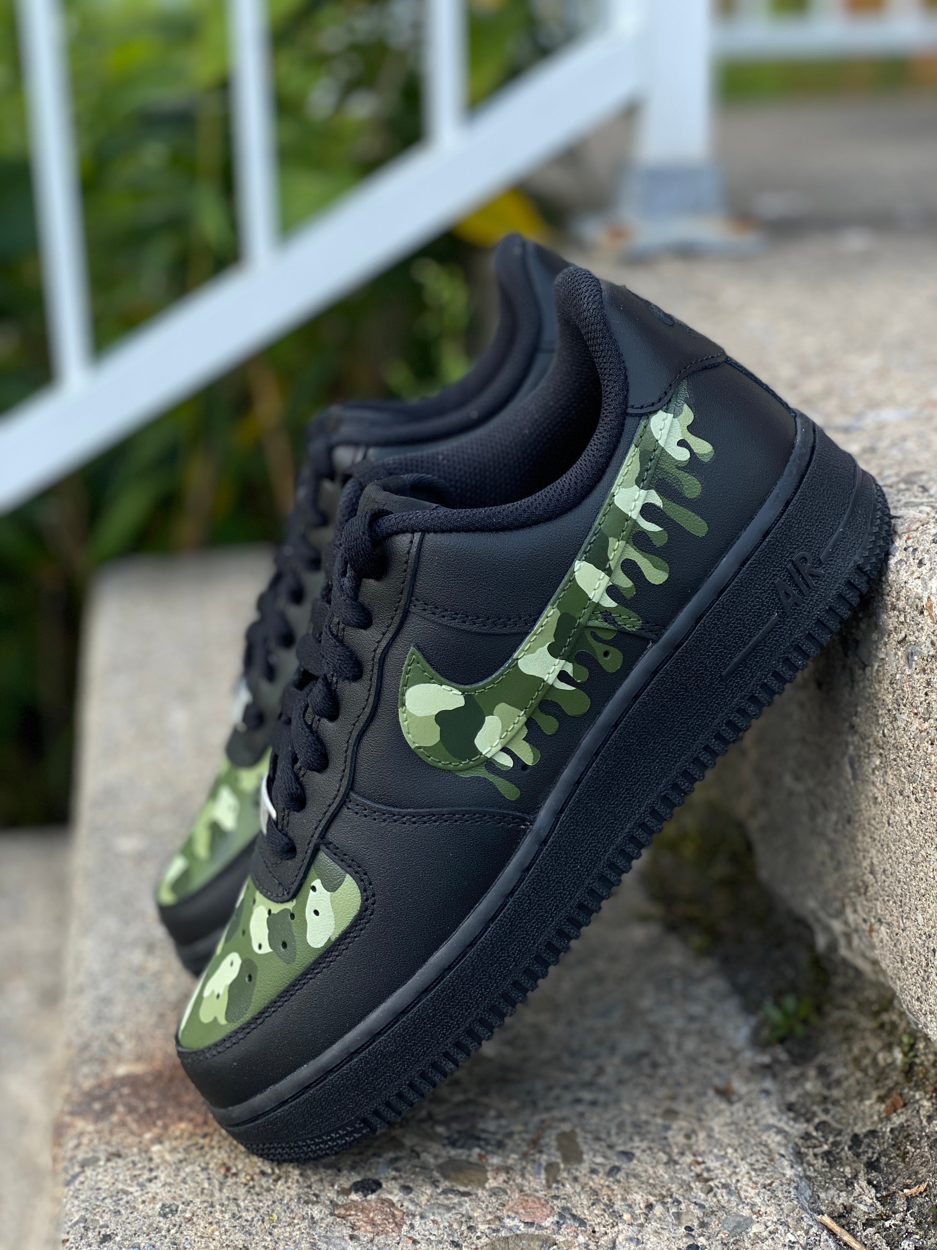 Custom camo store shoes