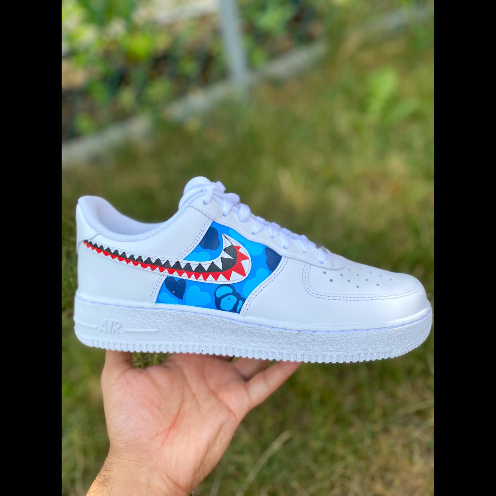 Custom bape on sale air force ones