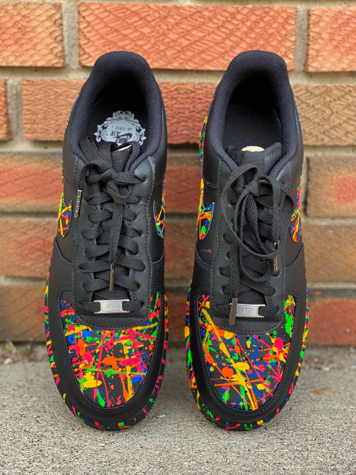 Nike shoes 2025 splatter paint