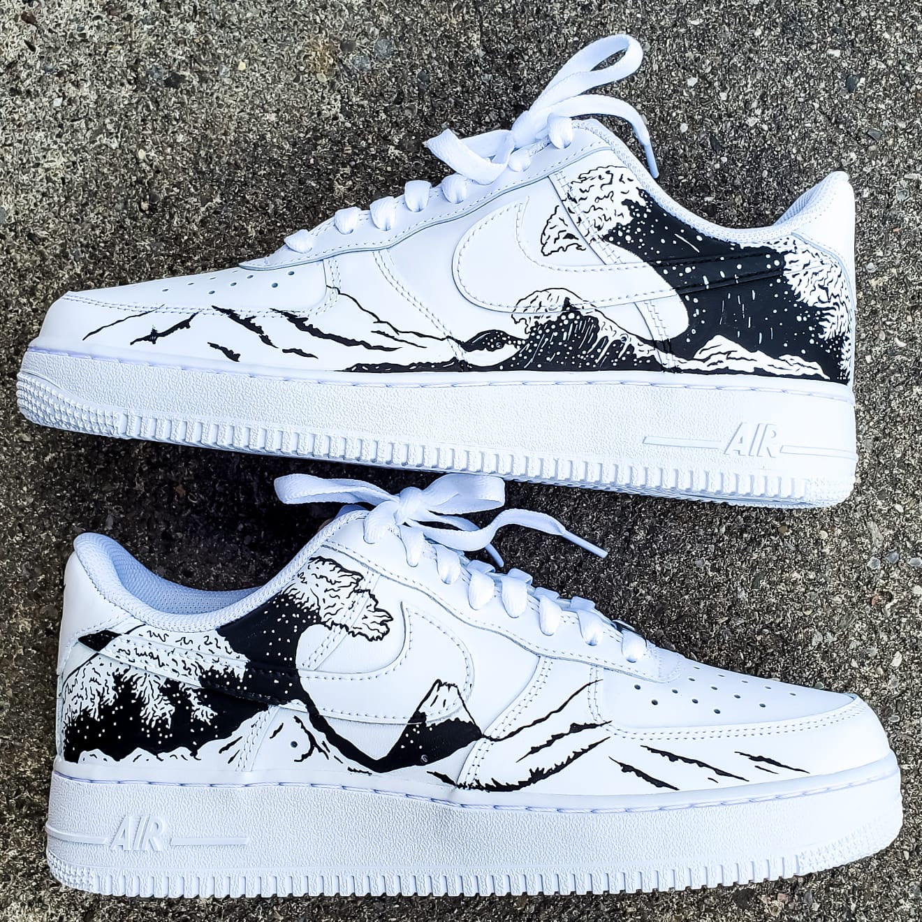 Air force 1 waves custom deals