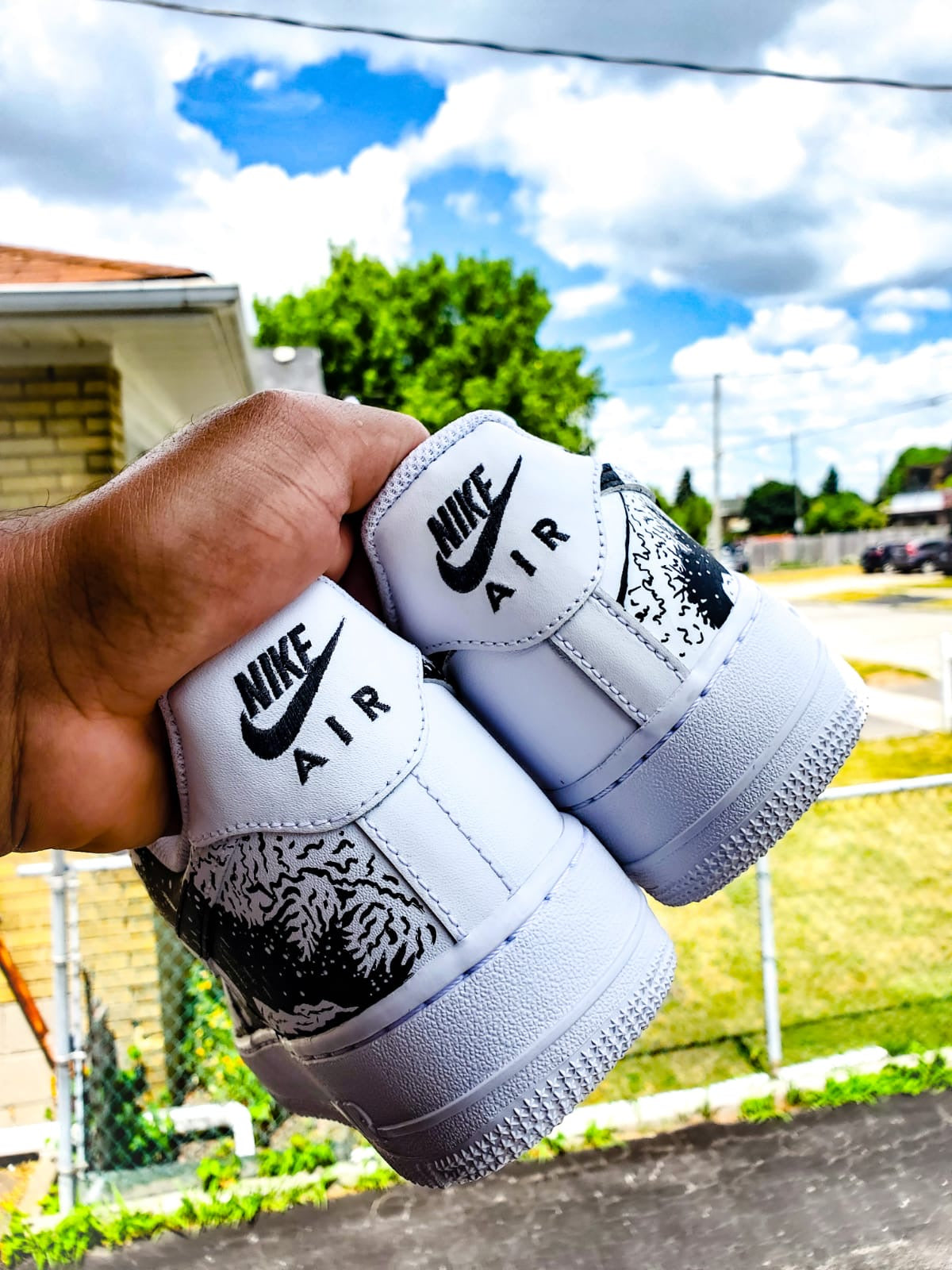 Air force 1 waves custom best sale